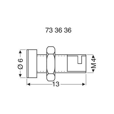 Fuse connector Socket, vertical vertical Pin diameter: 2 mm Silver