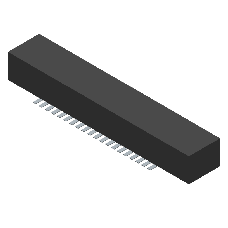 Conn Wire to Board PL 40 POS 1.27mm Solder ST Top Entry SMD Pipe