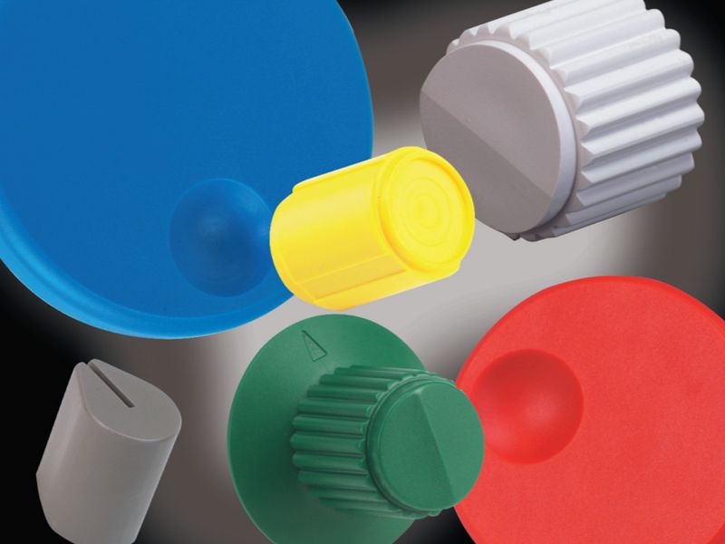 Control Knob, Round Acrylonitrile Butadiene Styrene Gray Circle 10.16mm 40.01mm