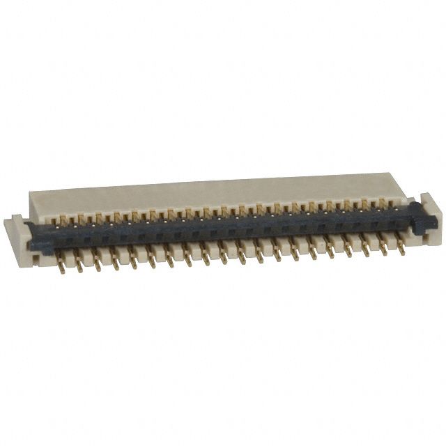 39 Pos 0.3mm FPC Connector, RA, SMT, Gold Plated