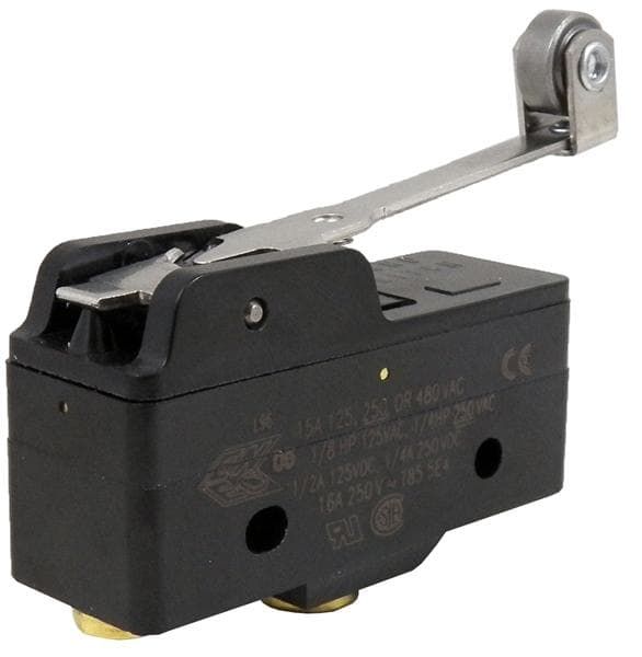 SPDT Snap Action Switch, Roller Lever, 15A 480VAC, Screw Mount