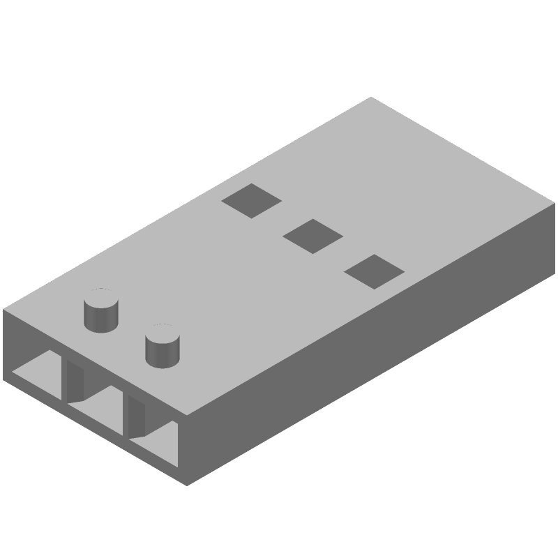 3 Pos 1 Row Female Header, 2.54mm Pitch, Crimp, 3A, 350V