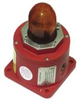 Explosion Proof Xenon BC 125 Series Beacon, Amber, Flashing, Base Mount, 100 240 V ac