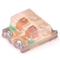 Dual Color LED, High Efficiency Red/super Bright Green, Water Clear, 1.25mm, 1.60 X 1.25 MM, 0.65 MM HEIGHT, ROHS COMPLIANT, SMD, 4 PIN