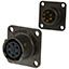 6 Pos Circular Connector, 7.5A, 600V, Solder, Female, MIL-DTL-26482