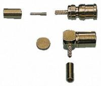 Conn SMB F 50Ohm Solder ST Cable Mount Gold