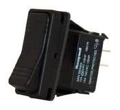 Switch Rocker (OFF) None ON DPST Quick Connect Curved Rocker 15A 250VAC 372.85VA 150000Cycles