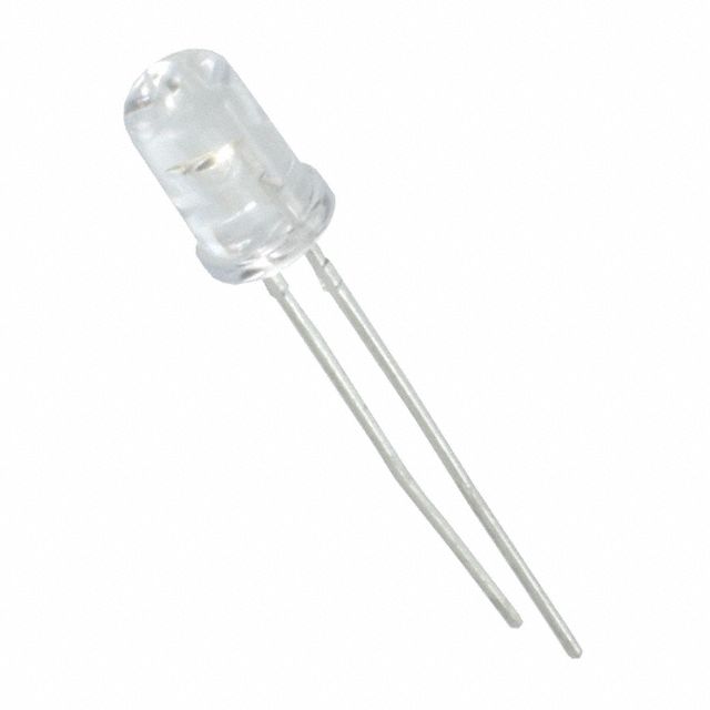 Green 5mm Through Hole LED Emitter, 30mA, 15150mcd