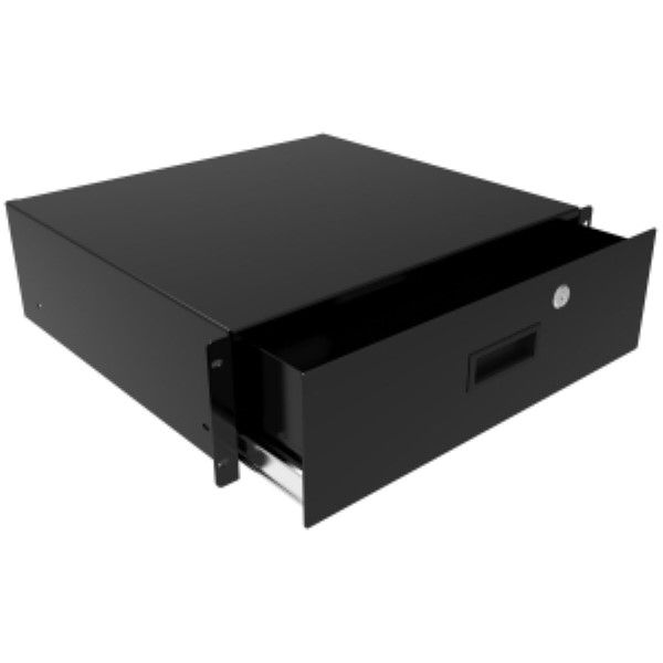 Storage Drawer, Steel, Black Color