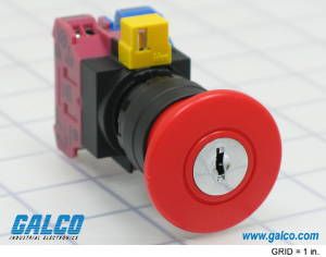 IDEC         HW1B-X4F11-R            SWITCH, EMERGENCY STOP, 1NO/1NC, 600VAC