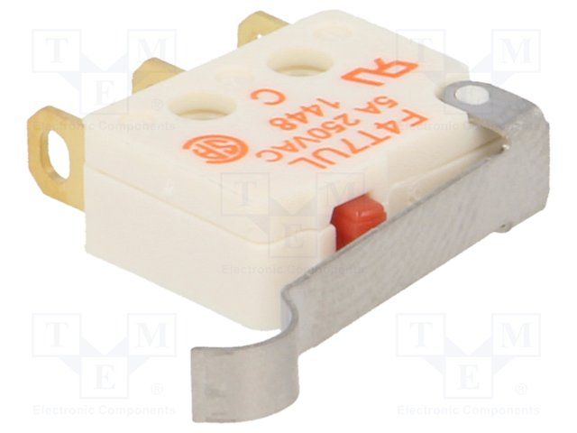 Switch Snap Action N.O./N.C. SPDT Simulated Roller Lever 5A 250VAC 0.7N Screw Mount Solder