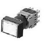 Switch Push Button N.O./N.C. 4PST Flush Rectangular Button Alternate Contact Quick Connect/Solder Panel Mount