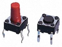 Red Keyboard Switch, SPST-NO 50 mA@ 12 V dc