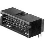 20 Pos 2 Row Right Angle Header, 3A, Tin, Through Hole