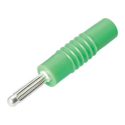 Banana plug Plug, straight Pin diameter: 4 mm Green Schnepp