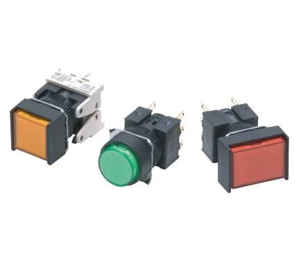 CAP PUSHBUTTON SQUARE RED