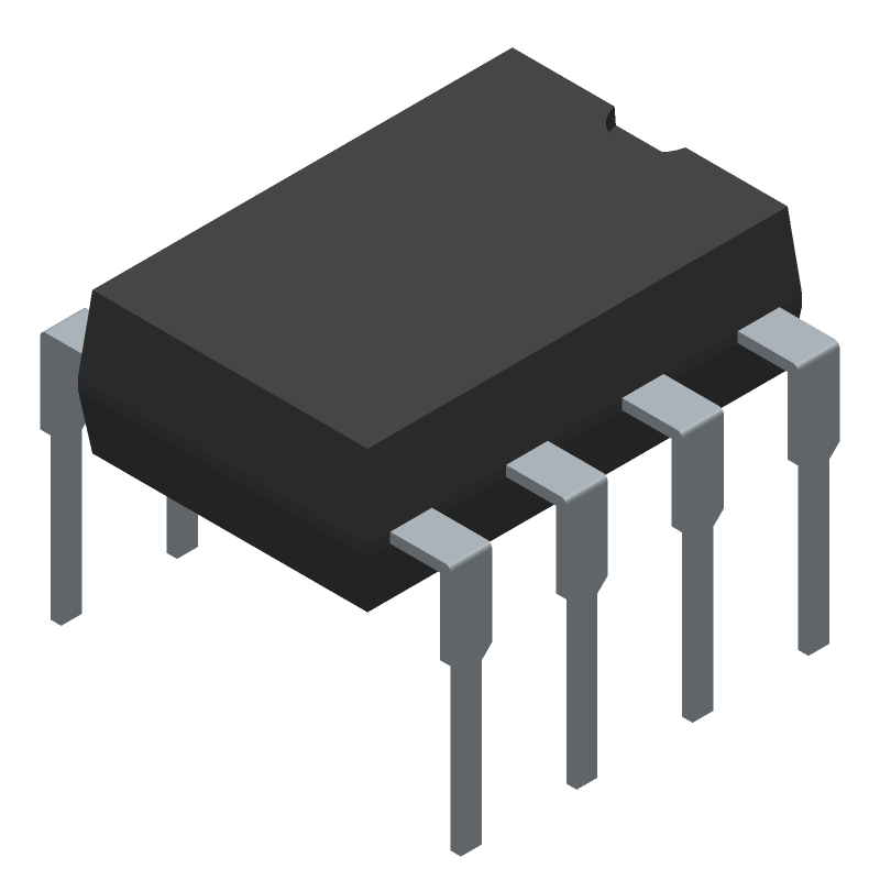 1.5A 2 CHANNEL, BUF OR INV BASED MOSFET DRIVER, PDIP8