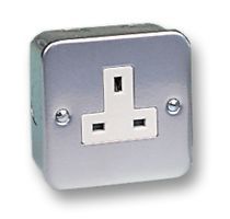 MEM   F3041   SOCKET, 13A, 1GANG, METAL
