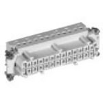 Rectangular Connector, 25 Pos, 16A, 400V, Panel Mount, Female, Straight