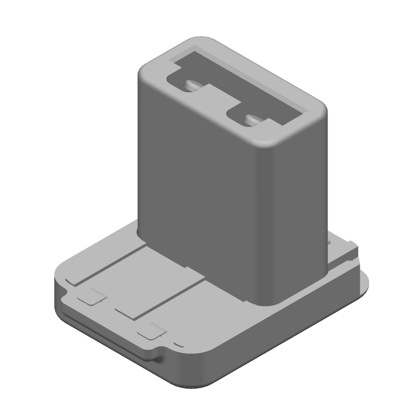 Conn Card Edge Inverted Through Board HDR 2 POS 3.3mm Solder ST SMD T/R