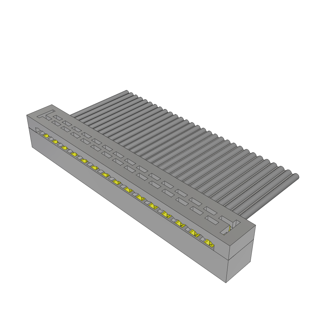 Conn IDC Connector SKT 30 POS 2mm IDT RA Cable Mount TIGER EYE™ Tube