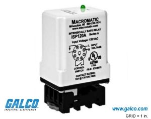 RELAY;  INTRINSICALLY SAFE;  120VAC;  SPNO;  10AMP;  LED INDICATOR