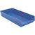 Storage Bin;  Polypropylene;  Blue;  23-5/8 in. L X 8-3/8 in. W X 4 in. H