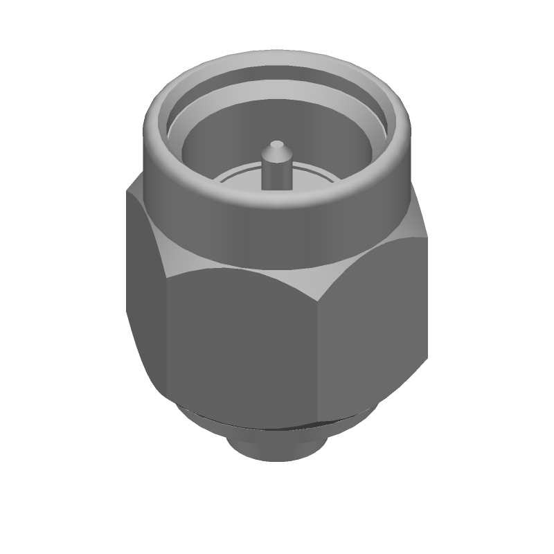 SMA Male RF Connector, 18GHz, 50 Ohm, Gold Plated