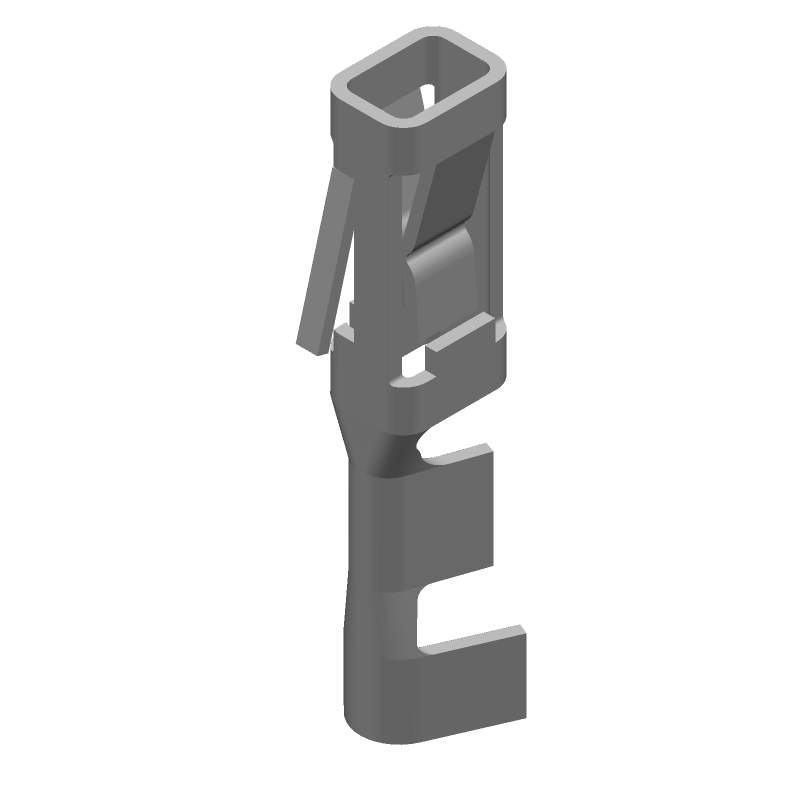5A Tin Socket Contact, Signal, Crimp, 18-22AWG