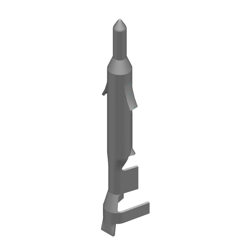 Power Pin Connector Tool, 26-22AWG, 9.5A, 600V, Male, Crimp, AU/SN