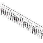 Conn Terminal Strip SKT 32 POS 2.54mm Solder ST Thru-Hole