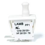 Switch Push Button ON (ON) SPDT Plunger 16A 250VAC 745.7VA Momentary Contact Quick Connect Panel Mount