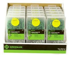 Anchor Kit;  Conical;  w/100 10x1 In. Screws,  100 Anchors,  1/4 In. Masonry Bit