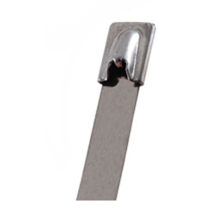 CABLE TIE 250 LB. STAINLESS STEEL 13.8 IN LENGTH TYPE 304 LOCK BALL STYLE 100/BA