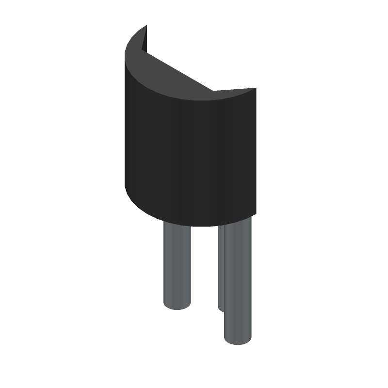 PNP BJT Transistor, 45V VCEO, 100mA IC, 250MHz, TO-92