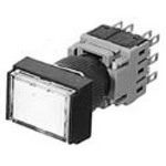 Switch Push Button N.O./N.C. 4PST Flush Rectangular Button Momentary Contact Quick Connect/Solder Panel Mount