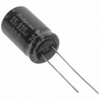 Cap Aluminum Lytic 820uF 35V 20% (12.5 X 20mm) Radial 5mm 2600mA 10000h 105°C Ammo