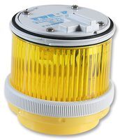 LIGHT MODULE, YELLOW; Visual Signal Type:-; Module Lens Colour:-; Lens Diameter:-; Supply Voltage V AC:-; Supply Voltage V DC:-; Power Rating:7W; IP / NEMA Rating:IP66; Operating Temperature Min:-30°C; Operating Temperature Max:60°C; Base Colour:Grey; Colour:Yellow; Current Rating:22mA; Lamp Base Type:BA15d / SBC; Luminous Intensity Max:2.5cd; Supply Voltage:240V; Supply Voltage AC Max:240V
