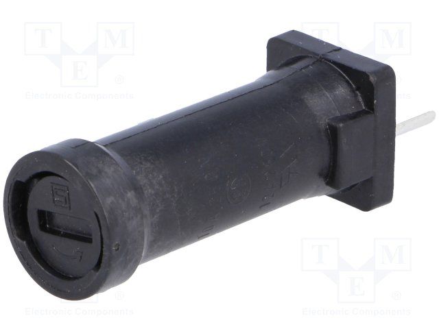 Fuse Holder, 6.3A, 250VAC, TH, Illuminated, 5x20mm