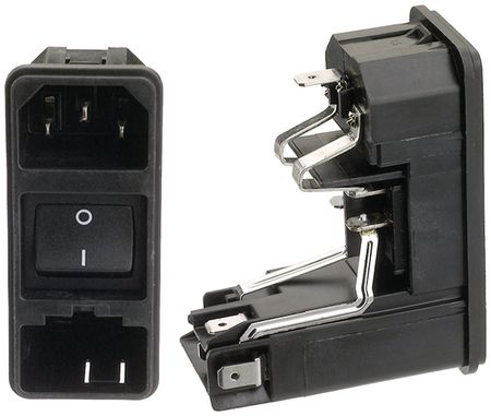 Card Edge Connector, 3 Pos, 10A, 250V, Tin Plated, Panel Mount