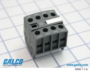 Front mounted instantaneous auxiliary contact block with 4 NO contacts