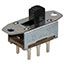 DPDT Slide Switch, 0.5A 125VDC, Solder Terminal, Through Hole