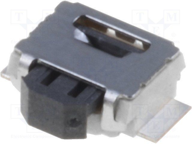 Tactile Switch, SPST-NO, 50mA, 12VDC, SMD, Right Angle