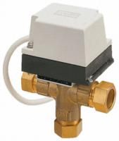 Danfoss Motorised & Actuated Valve Brass 3 Way 220  240 V, 22mm Pipe Size, 087N6613RS
