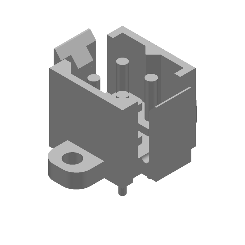 4 Pos Male Pin Header, Wire-to-Board, 14A, 600V, Red