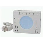 USB 2.0 Hub, Multicard Reader/Writer 32 Card Types, Light