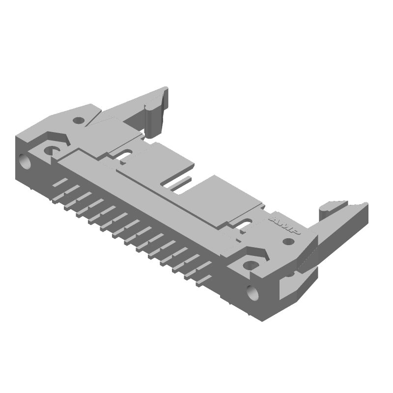 26 Pos 2.54mm Shrouded Header HDR, 1A, 250V, Thru-Hole