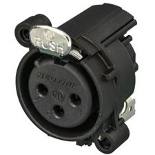 3 Pin XLR Male RA Solder Connector, 6A, 50V, Gold Plated