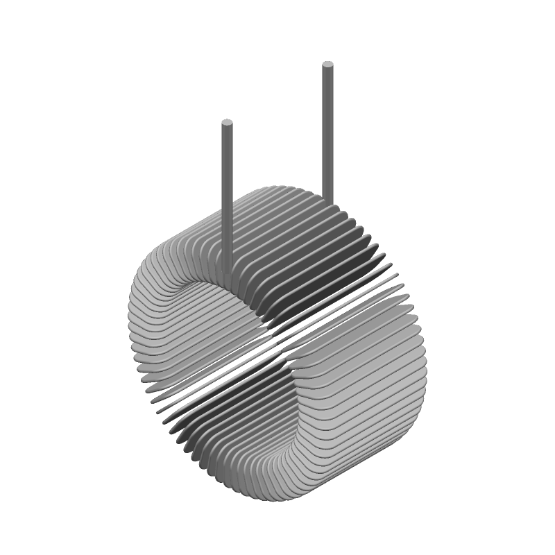 68uH Radial Shielded Toroid Inductor, 4.9A, 46mR DCR