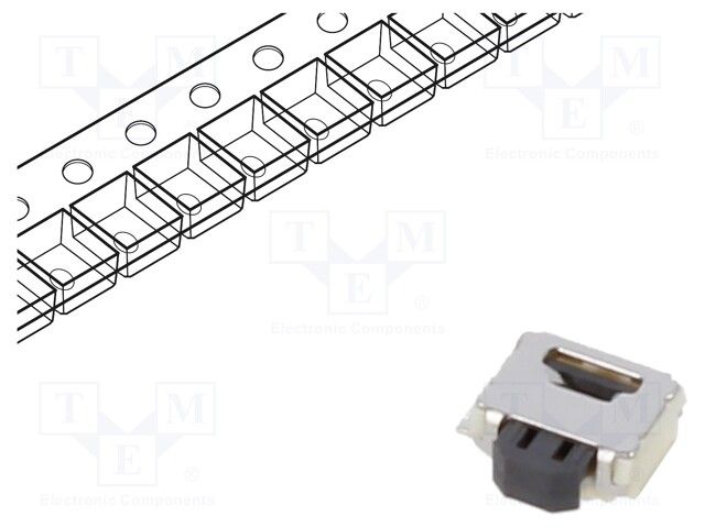 Tactile Switch, 1.59N, 12V, 50mA, SMD